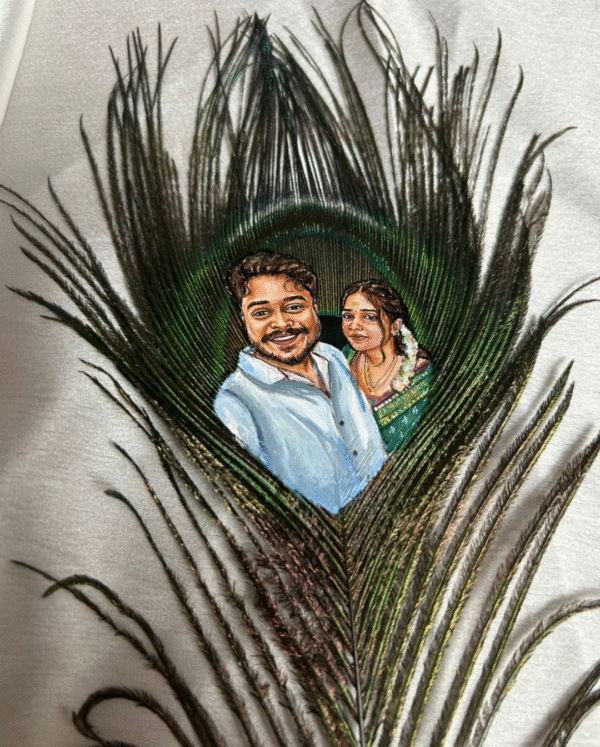Peacock Feather Painting