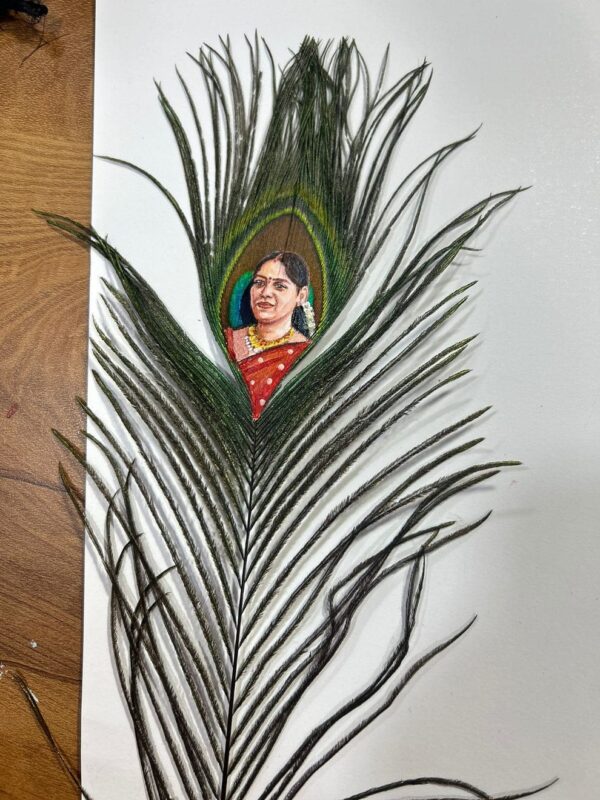 Peacock Feather Painting - Image 4