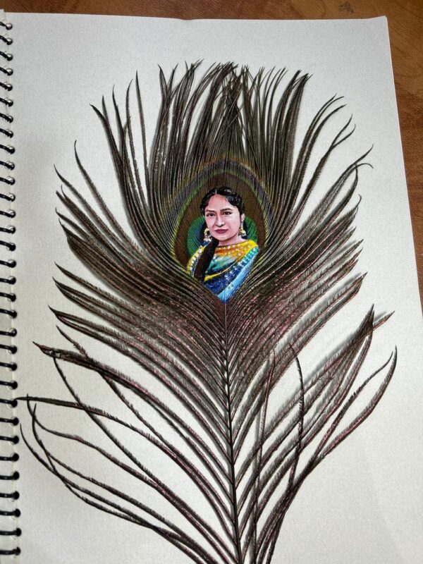 Peacock Feather Painting - Image 6