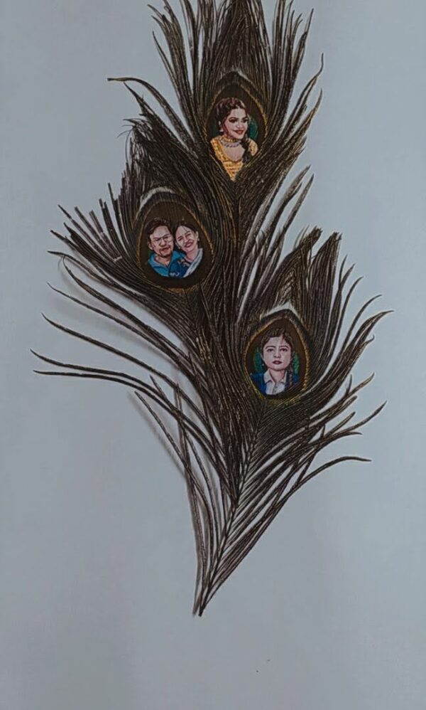 Peacock Feather Painting - Image 3