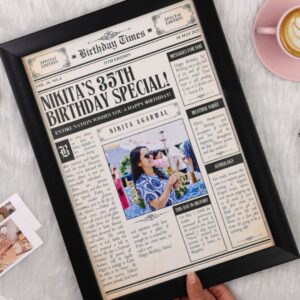 Birthday Newspaper Frame